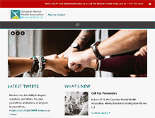 Tablet Screenshot of alberta.cmha.ca
